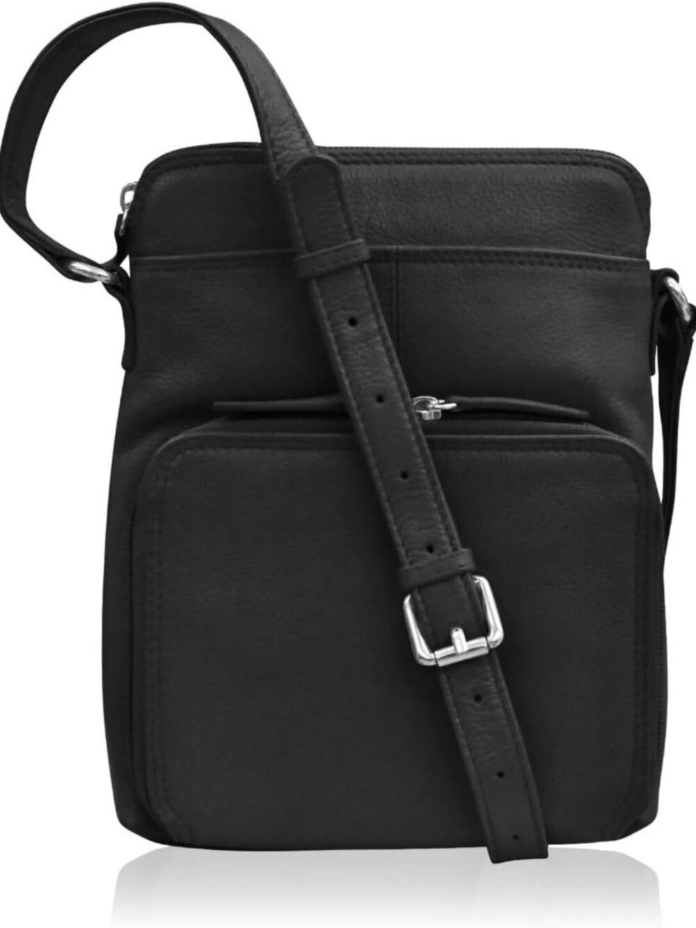Genuine Leather Crossbody Bag for Women with Wallet Organizer - Stylish
